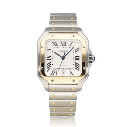 Santos de Cartier  Large - 2024 B+P | yellow gold steel LM | ref. 4072 |