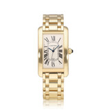 Cartier Tank Américaine SM - 2000 B+P | yellow gold silver roman