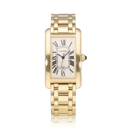 Tank Américaine SM - 2000 B+P | yellow gold silver roman