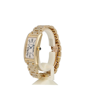 Cartier Tank Américaine SM - 2000 B+P | yellow gold silver roman