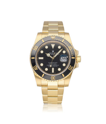 Rolex Submariner Date 40 2012 box + papers | yellow gold black ceramic