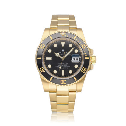 Submariner Date 40 2012 box + papers | yellow gold black ceramic