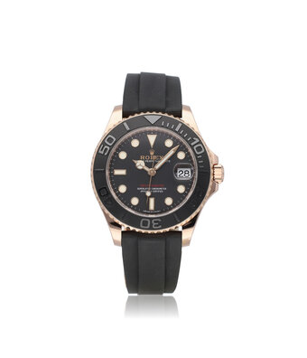 Rolex Yacht-master 37 - 2024 box + papers | rose gold medium - midsize Oysterflex / rubber