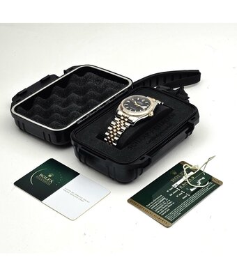 Rolex Datejust 36 NEW ROLEX SERVICE - 2014 + papers | steel - yellow gold black