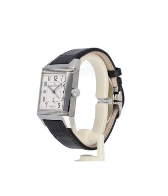 Jaeger-LeCoultre Reverso Squadra Hometime  NEW JLC STRAP + box | steel white | ref. Q7008420 |