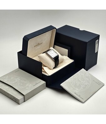 Jaeger-LeCoultre Reverso Squadra Hometime  NEW JLC STRAP + box | steel white | ref. Q7008420 |