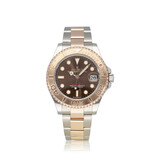 Rolex Yacht-master 37 - choco 2022 box + papers | steel - rose gold brown medium