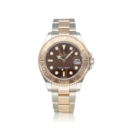 Yacht-master 37 - choco 2022 box + papers | steel - rose gold brown medium