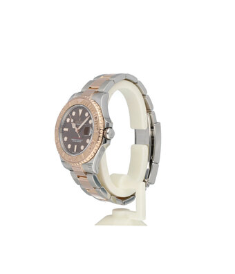 Rolex Yacht-master 37 - choco 2022 box + papers | steel - rose gold brown medium