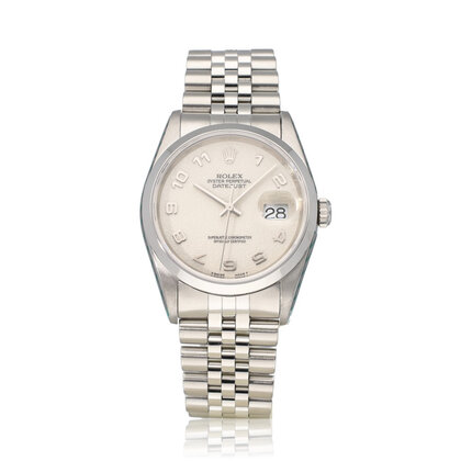 Datejust 36 NEW ROLEX SERVICE - 1997 B+P | steel ivory computer Jubilee