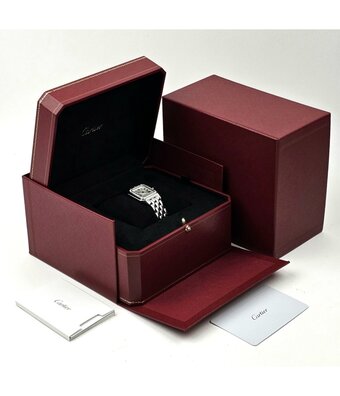 Cartier Panthère de Cartier  MM - 2023 box + papers | steel diamond silver roman