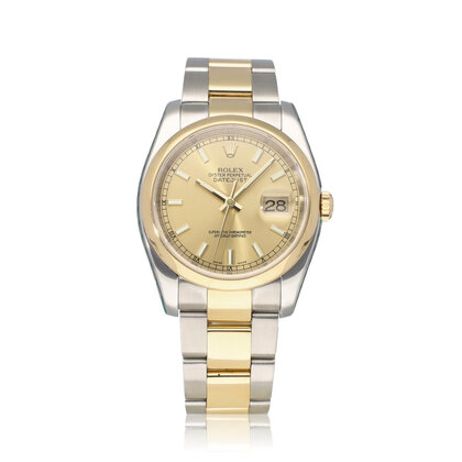 Datejust 36 - 2004 box + papers | steel - gold Oyster champagne