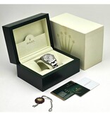 Rolex Datejust 36 NEW ROLEX SERVICE - 2013 B+P | steel silver roman domed Oyster