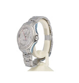 Rolex Yacht-master 40 NEW ROLEX SERVICE - 2010 B+P | steel - platinum - red RRR / rehaut Oyster