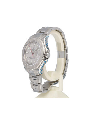 Rolex Yacht-master 40 NEW ROLEX SERVICE - 2010 B+P | steel - platinum - red RRR / rehaut Oyster