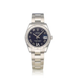 Rolex Datejust 31 NEW ROLEX SERVICE - 2016 B+P | purple diamond Oyster roman IV
