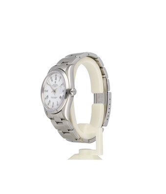 Rolex Date 34 34 NEW ROLEX SERVICE - 1996  T-serial | steel domed white roman Oyster
