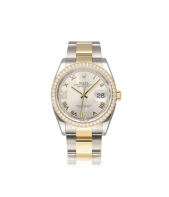 Rolex Datejust 36 NEW ROLEX SERVICE + box | steel yellow gold Oyster silver roman