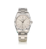 Rolex Air-king  NEW ROLEX SERVICE | steel silver engine turned bezel Oyster