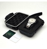 Rolex Air-king  NEW ROLEX SERVICE | steel silver engine turned bezel Oyster