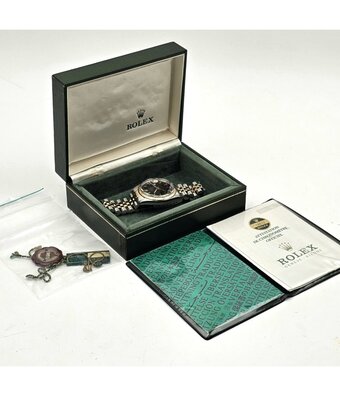 Rolex Datejust 36 - 1979 box + papers | steel gold black Jubilee