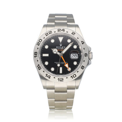 Explorer II  42 - 2025 box + papers | steel black orange Oyster