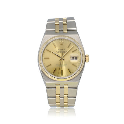 Datejust 36 Oysterquartz NEW ROLEX SERVICE - 1980 | steel - yellow gold champagne Jubilee