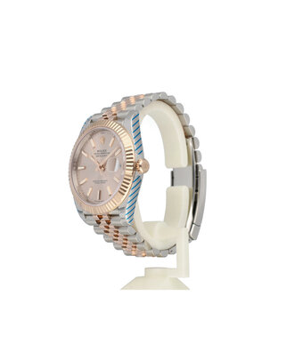 Rolex Datejust 41 steel - rose gold sundust - pink Jubilee fluted
