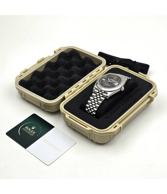 Rolex Datejust 41 NEW ROLEX SERVICE | steel - white gold fluted Wimbledon Jubilee