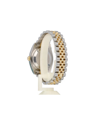 Rolex Datejust 36 NEW ROLEX SERVICE - 2005 B+P | steel - yellow gold champagne concealed Jubilee