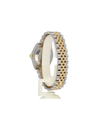 Rolex Datejust  2015 B+P | steel - yellow gold floral champagne concealed Jubilee