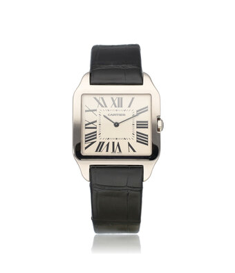 Cartier Santos de Cartier Santos-Dumont  NEW CARTIER STRAP | white gold leather | ref. 2651 |