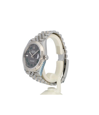 Rolex Datejust 41 NEW ROLEX SERVICE - 2018 + papers | steel - white gold Wimbledon Jubilee
