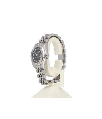 Rolex Lady-Datejust 26 - 2005 | steel - white gold black factory diamond Jubilee