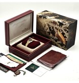 Rolex Lady-Datejust 26 NEW ROLEX SERVICE - 1987 B+P | gold bark champagne diamond President