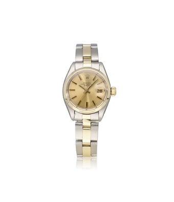 Rolex Lady-Datejust 26 NEW ROLEX SERVICE - 1976 | steel - gold champagne domed Oyster