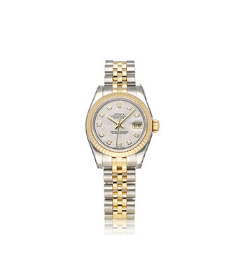 Rolex Lady-Datejust 26 NEW ROLEX SERVICE - 2010 + papers | steel gold meteorite diamond Jubilee