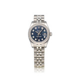 Rolex Lady-Datejust 26 NEW ROLEX SERVICE - 2017 + papers | steel - white gold blue diamond Jubil