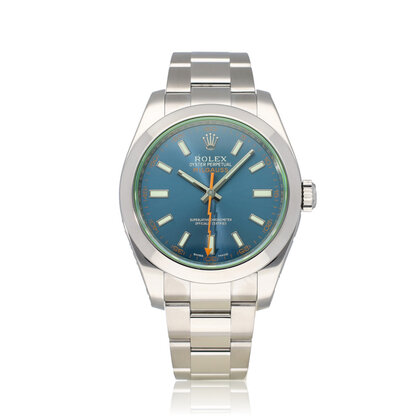 Milgauss 40 OPEN DATE - B+P | steel blue orange Oyster