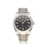 Rolex Milgauss 40 2012 + papers | steel black orange Oyster
