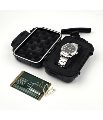 Rolex Milgauss 40 2012 + papers | steel black orange Oyster