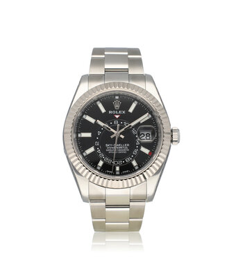 Rolex Sky-Dweller  42 NEW ROLEX SERVICE - 2017 box + papers| steel - white gold black Oyster