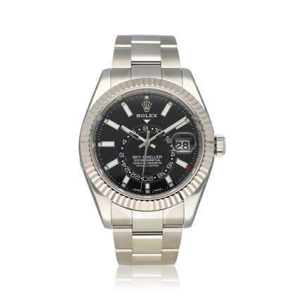 Sky-Dweller  42 NEW ROLEX SERVICE - 2017 box + papers| steel - white gold black Oyster