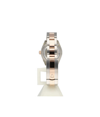 Rolex Lady-Datejust 28 - 2024 box + papers | steel - rose gold aubergine purple diamond