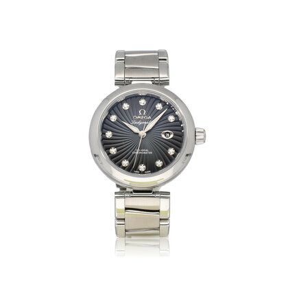 De Ville Ladymatic 34 steel black diamond automatic