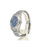 Rolex Datejust II 41 NEW ROLEX SERVICE - 2013 B+P | steel - white gold Oyster Azurro blue