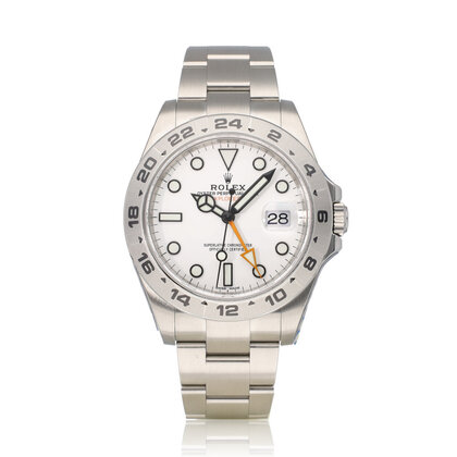 Explorer II  42 NEW ROLEX SERVICE  -  2016 B+P | white - polar - orange