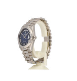 Rolex Day-Date 36 - 2025 box + papers | blue ombre / vignette white gold roman President