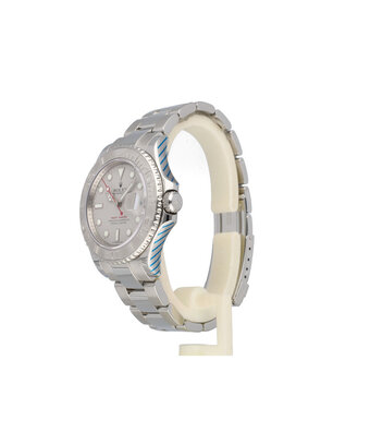 Rolex Yacht-master 40 NEW ROLEX SERVICE - 2009 B+P | steel - platinum - red RRR / rehaut Oyster