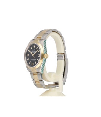 Rolex Explorer  36 - 2021 box + papers | steel - yellow gold black arabic 369